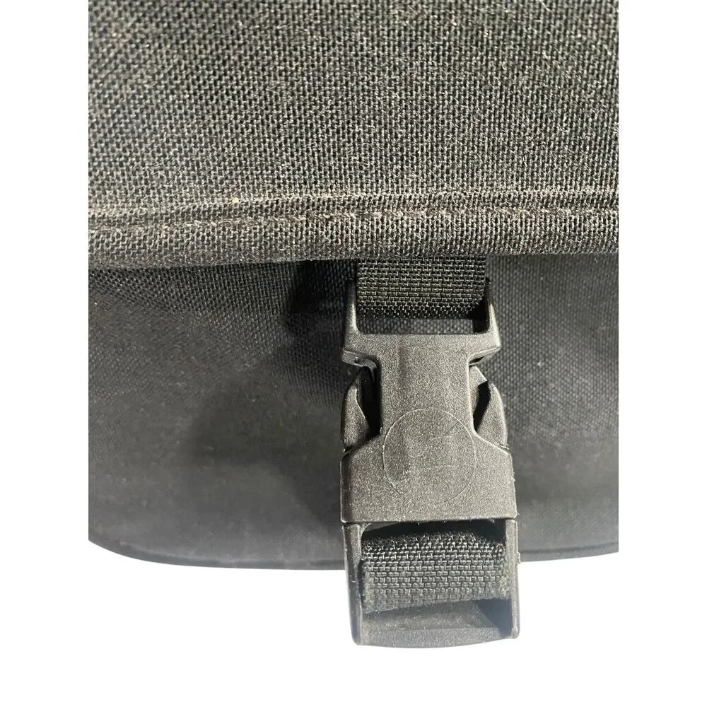 Vintage Land's End Padded Camera/Lens Gear Bag Shoulder Strap Black USA Canvas